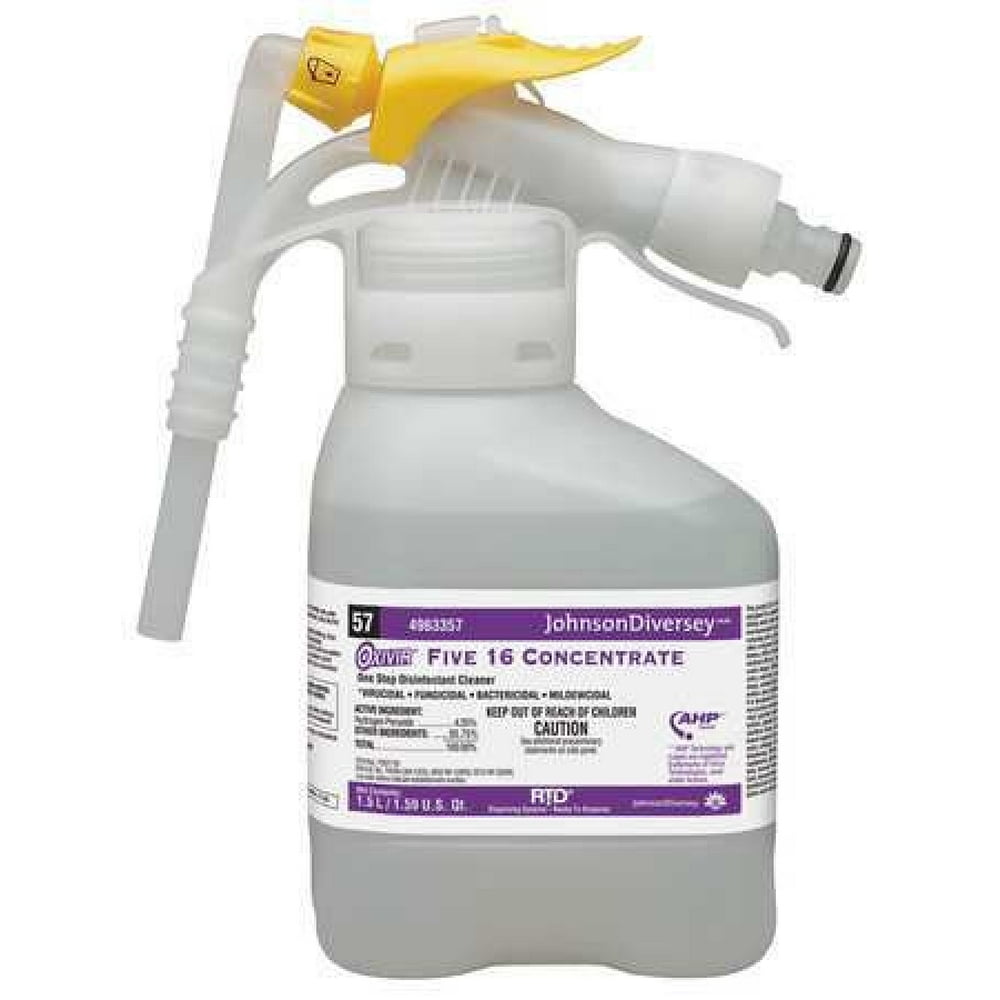 DIVERSEY 4963357 Cleaner and Disinfectant Concentrate , 2L Hose End