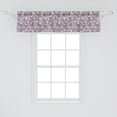 thumbnail image 2 of Ambesonne Floral Valance Pack of 2, Vintage Design Violet Flower, 54"X12", Multicolor, 2 of 4