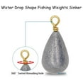 thumbnail image 4 of Fast Tackle Pear (3 Ounce 6 Pack) Sinker Fishing Weights, Fishing Bass Bullet Sinkers for Saltwater Freshwater Fishing Gear Tackle, 4 of 5