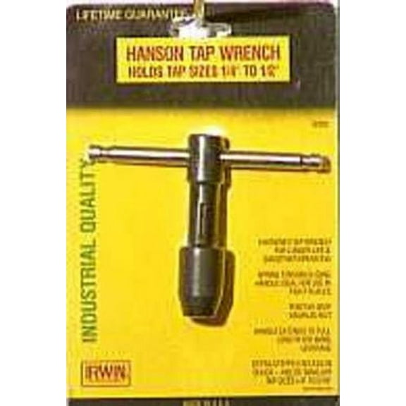 1PC Irwin Irwin 12002 Hanson Wrench With T-Handle Tap, 1/4-1/2"