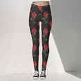 thumbnail image 2 of WAYUTE Womens Leggings Tummy Control Printed Training Exercise Stretchy Fit Trendy Yoga Trousers for Daily Wear 6XL, 2 of 5