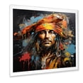 thumbnail image 2 of Designart "Graphite Portrait of a Pirate" People Framed Wall Art Decor - Modern Black Pirate Bedroom Framed Canvas Wall Art, 2 of 6