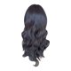 thumbnail image 2 of Pelucas con flequillo para mujer, peluca ondulada suelta, peluca de fibra química, cabello largo, pequeña, rizada, cubierta para la cabeza, peluca rizada negra de seda mate de alta temperatura., 2 of 5