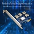 thumbnail image 3 of Sidaley PCI-E 1 a 4 PCI-E Exender Card Tarjeta alimentada por USB Mini computadora portátil para el hogar Adaptador de PC de escritorio Cables de computadora Tipo 4 NO3, 3 of 5