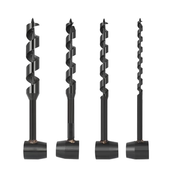 4PCS Hand Auger Wood Drill, Bushcraft Gear Hand Drill Survival Tools, Scotch Eye Wood Auger Hand Drill Bushcraft Tool for Camping,Outdoor,Hiking,Woodworking