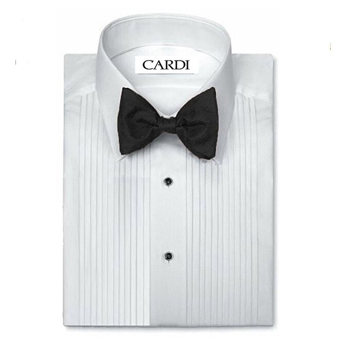 Tuxedo Shirt 100% Cotton Laydown Collar 