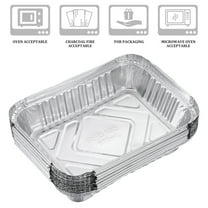 30Pcs Drip Pans Compatible with Grills Gas Grills, ,Disposable Aluminum Foil BBQ Grease Trays, 7.7 x 5.7 In