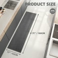 thumbnail image 7 of PABUBE Woven Grey Kitchen Rug, 17"x71", Non-Slip and Absorbent Floor Mat for Sink or Hallway, Machine Washable Soft Rug, Durable Indoor Use, 7 of 7
