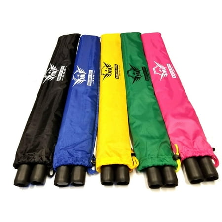 Martial Arts Armory Foam Padded Training Escrima Sticks with Case - Blue