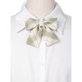 thumbnail image 4 of INSPIRE CHIC Women's Cute Plaid Elastic Strap Pre-tied Bow Ties, 4 of 6