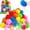 B, variant on Water Balloons, 100 Water Balloons Per Pack with Hose Nozzle, Water Bomb Balloons Fight Games, Colorful Bulk Water Balloons, Summer Fun Outdoor Pool & Beach Toys Party Supplies