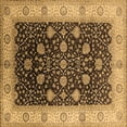 thumbnail image 1 of Ahgly Company Indoor Square Oriental Brown Industrial Area Rugs, 8' Square, 1 of 4