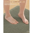 thumbnail image 5 of Waffle Bath Mat 24"x17", Extra Soft Absorbent Bathroom Rug, Non-Slip, Quick Dry, Machine Washable, Green, 5 of 6
