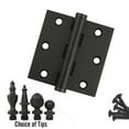 thumbnail image 6 of Embassy 3” x 3” Ball Bearing Door Hinge Heavy Duty Hinges Oil Rubbed Bronze with Flat Tips, 6 of 7