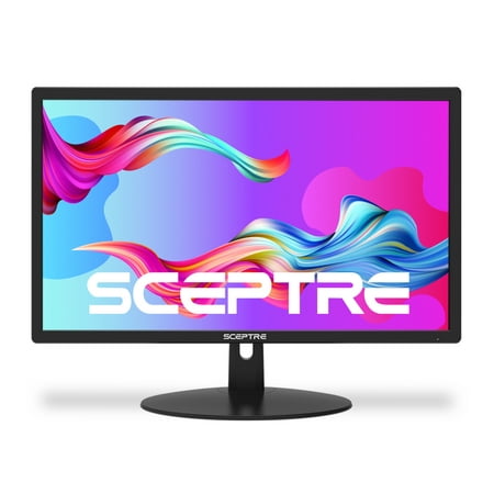 Sceptre 1600x900 20-Inch HDMI DVI VGA LED HD Monitor - E205W-16008A True Black (2017)