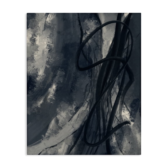 Stupell Industries Modern Shades of Blue Abstract Design Canvas Art, 16 x 20, by Lil' Rue
