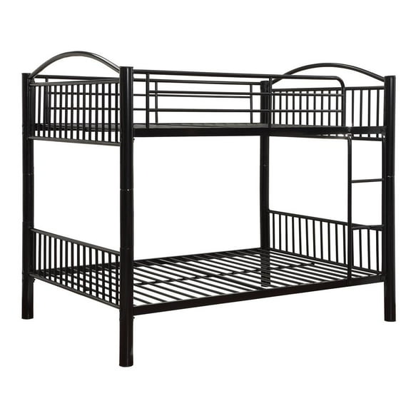 ACME Cayelynn Full over Full Metal Bunk Bed in Black