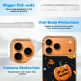 thumbnail image 6 of Case For Apple iPhone Air / 17 Pro / 17 Pro Max Series Case, Slim Thin Transparent Flexible Clear TPU Shockproof Phone Case For iPhone 17 Series, Halloween Ghost Pumpkins (2), 6 of 6