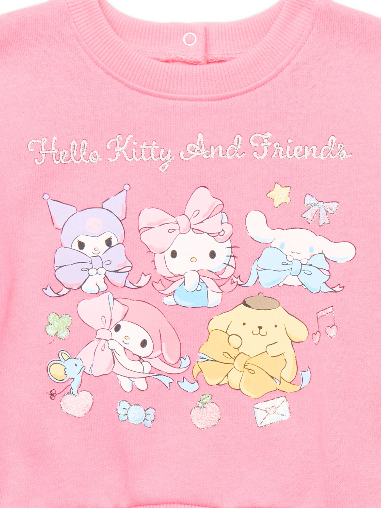 Hello Kitty and Friends Baby Girls Graphic Sweatshirt and Flared Leggings Set, 2-Piece, Sizes 0M-24M