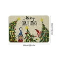 thumbnail image 3 of PALIFEUR Christmas Door Mat, 24"x16" Dirt Trapping Door Mat Indoor Entrance, Absorbent Non-Slip Christmas Stree Doormat, Washable Front Door Mat Outside Entrance for Holiday Party Decorations, Red, 3 of 7