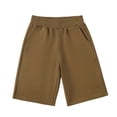 thumbnail image 5 of Ceisia Kids 3-15Y Boys High Waist Casual Athletic Shorts With Pockets Versatile Outdoor Running Fitness 5 Inch Shorts Army Green 9-10Years Gift, 5 of 8