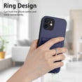 thumbnail image 3 of Allytechgroup iPhone 13 Mini Wallet Case for Women Men, Premium PU Leather Shockproof Hand Wrist Slim Fit Back Cover Phone Case for iPhone 13 Mini, Blue, 3 of 6