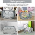 thumbnail image 2 of HEETLY 76L Collapsible Laundry Basket, Pop Up Mesh Laundry Hamper with Handles, Reinforced Steel Ring & Upgraded Durable Material, Foldable Laundry Basket for Dorm Travel Bathroom, 2 of 7