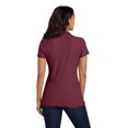 thumbnail image 2 of Port Authority ®  Ladies Core Classic Pique Polo. L100 Xs Burgundy, 2 of 5