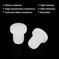 thumbnail image 3 of Uxcell High Temp Silicone Plug T Shaped Solid Stopper Transparent 8.5x9x2mm 30 Pcs, 3 of 7