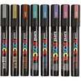 thumbnail image 3 of Marcadores Posca Pc-5m Colores Metalicos Set 8u Elfleaf, 3 of 10