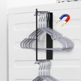 thumbnail image 1 of Clothes Hanger Organizer for Adults and Kids - Universal Hanger Storage Rack in Black, 1 of 5