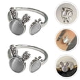 thumbnail image 3 of 2pcs Femmes Doigt Bague Lapin Carotte Doigts Bagues Filles Doigt Bijoux Bague Réglable, 3 of 7