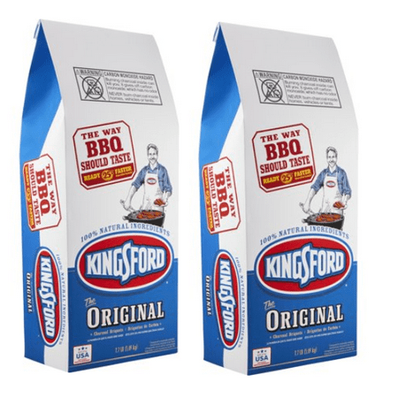 - (2 pack) Kingsford Original Charcoal Briquettes, 7.7 lb Bag