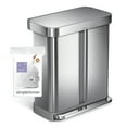 thumbnail image 3 of simplehuman Code H Custom Fit Drawstring Trash Bags in Dispenser Packs, 100 Count, 35 Liter / 9.3 Gallon, White, 3 of 5