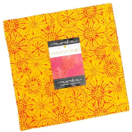 Sunburst Batiks Layer Cake by Moda, 42 10-inch Precut Fabric Quilt Squares