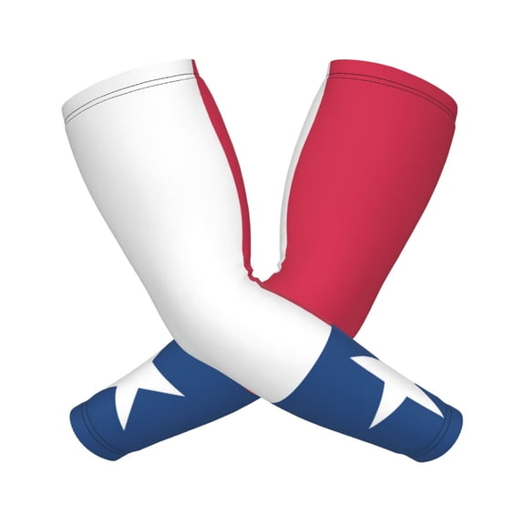 Lone Star Texas Flag Sports Compression Arm Sleeves Football Baseball Basketball Cycling Tennis For Men Women