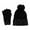 Black, variant on CTM  Embellished Knit Winter Beanie and Touchscreen Glove Set (Women)