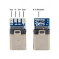 thumbnail image 6 of JSER 5pcs/lot DIY 24pin USB Type C USB-C Male OTG Host Type 5.1k Resistor with Housing Cover, 6 of 6