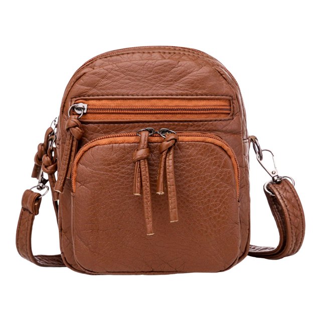 Bolso de hombro de cuero de moda Monedero Correa ajustable Casual Damas Mujeres Encantador Marrón Yuyangstore Bolsos de hombro para mujer