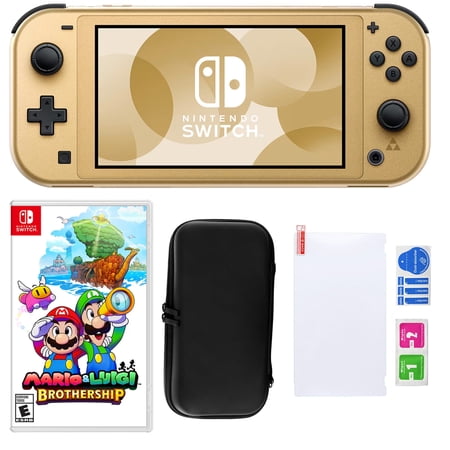 Nintendo Switch Lite Hyrule Console with Mario & Luigi Brothership & Accessories