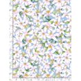 thumbnail image 2 of Timeless Treasures Lemon Flowers Floral Blue 100% Cotton Fabric by The Yard, 2 of 2