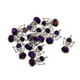 thumbnail image 1 of Paquete De 12 Colgantes De Cristal Facetado Tibetanas Collar en apariencia Pendiente Artesanía - púrpura, 1 of 9