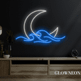 thumbnail image 3 of Glowneon Moon Waves Neon Sign, Moon Beach Led Sign, Summer Beach Sign, 3 of 4