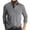 Gray, variant on Guzom Mens Shirts Long Sleeve Big and Tall- Turndown Collar Colorblock Leisure with pockets Slim Fit Fall Shirts Gray
