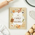 Family Recipe Book To Write In, Spiral Bound DIY Make Your Own Cookbook