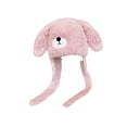thumbnail image 3 of Milageto Women Winter Hat with Ear Flaps Plush Hat Windproof Furry Bear Hat with Ears Pink, 3 of 7