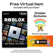 Roblox $300 eGift Card [Digital] + Exclusive Virtual Item.