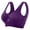 Purple, variant on Womens Sports Bras, Yoga Comfort Seamless Stretchy Sports Bra for Women Purple 16(XXXXL)