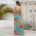 thumbnail image 4 of Youmylove Women Floral Maxi Dress Womens Summer Boho Print V Neck Sexy Camisole Dresses Plus Size Sleeveless Elegant Long Dress Beach Resort Long Dress, 4 of 6