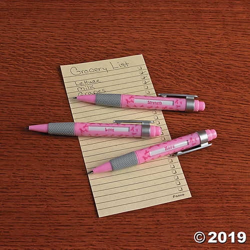 Breast Cancer Awareness Message Pens